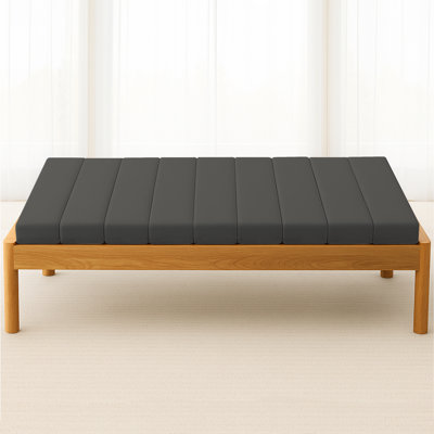 Coussin de banc de fenêtre en polaire H 1,8 po de qualité supérieure, mousse haute densité, résistant aux rayures pour animaux de compagnie, coussin de siège de fenêtre intérieur / extérieur