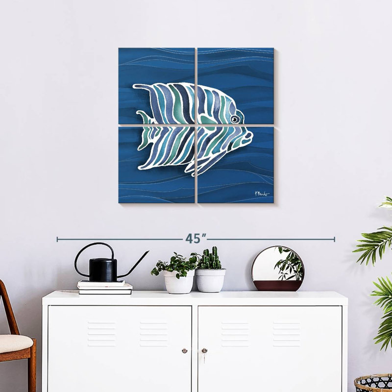 Brampt Tahiti Blues I, H 26 po x l 26 po