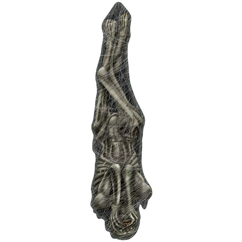 Cadavre d'Halloween articulé cocon