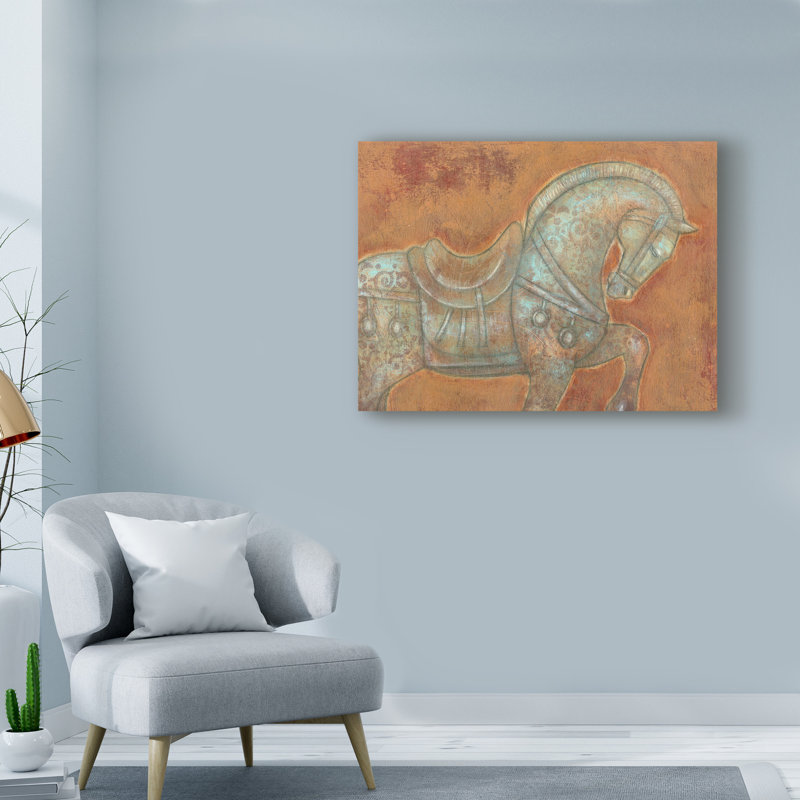 « tang cheval i », reproduction d’impression sur toile tendue, H 14 po x l 19 po x P 2 po