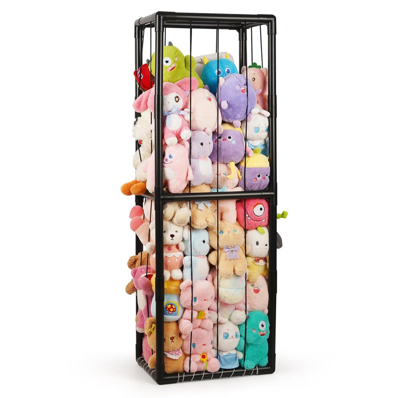 Rangement pour peluches, genre zoo, gain de place, organisateur en PVC pour peluches