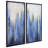 «Snowy Drip 1 and 2» par Martin Edwards - Ensemble de 2 peintures sur cadre flottant