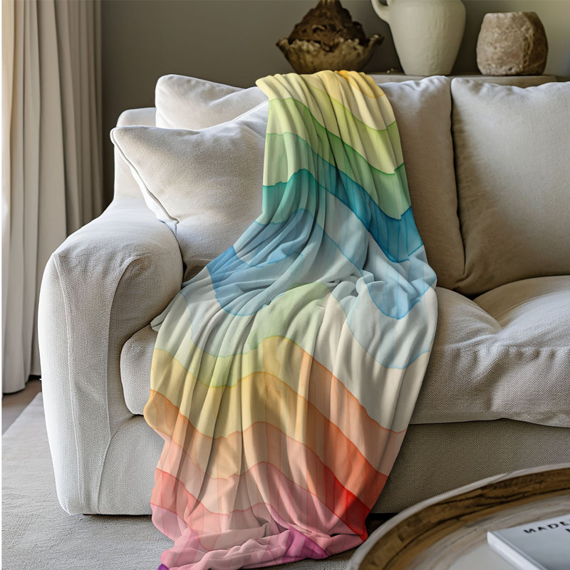 Color Radiance - couverture de qualité supérieure 1 pièce, Grand lit