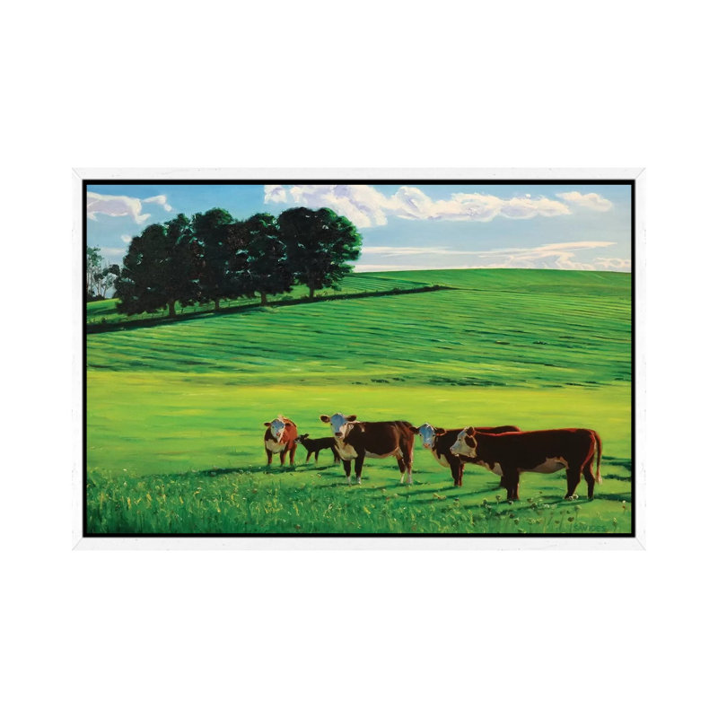 1 Piece Wall Art on Canvas, 66.04 cm H x 45.72 cm W, White Framed Canvas