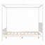 Lit plateforme à baldaquin en bois-965149501