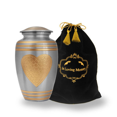 Astoria Grand Cremation Urn for Human Ashes for Adults, Funeral Burial Handcrafted Decorative Urns with Velvet Bag for Easy Preservation and Portability