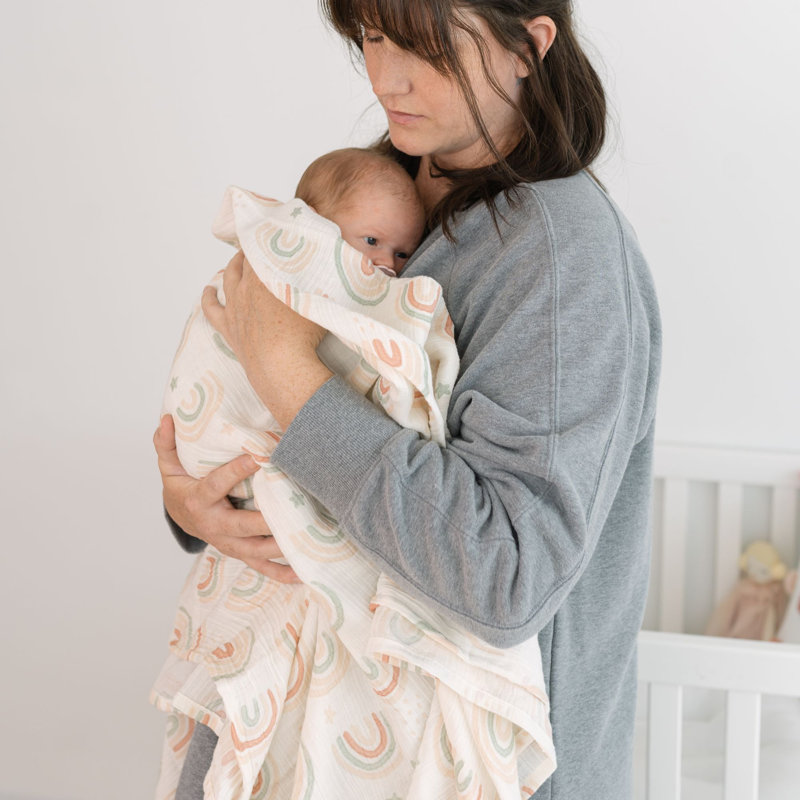 Parker 2-pc. Swaddle Set (butterfly/rainbow)