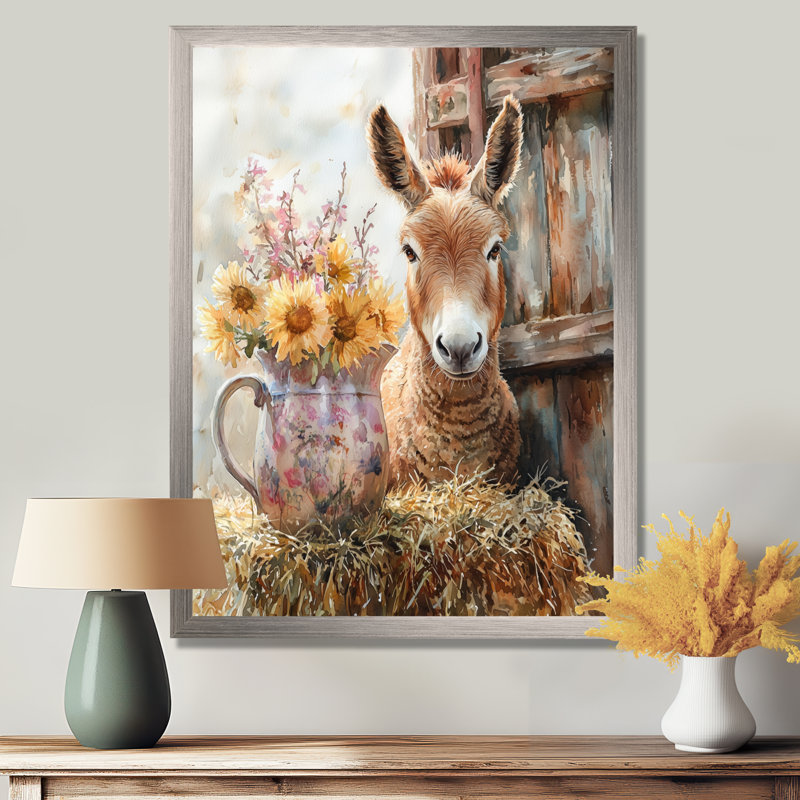Doehne - Animals Canvas Prints, Silver, 40" H x 30" W, Framed Print without Mat