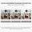 43.31"Retro White Carved Electric Fireplace-118103093