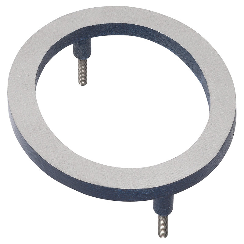 24'' H Metal House Number, Satin Nickel/Navy, 0