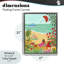 Cadre flottant Beach and Flowers View, design par Nabeela Rumi-797776852-797776856