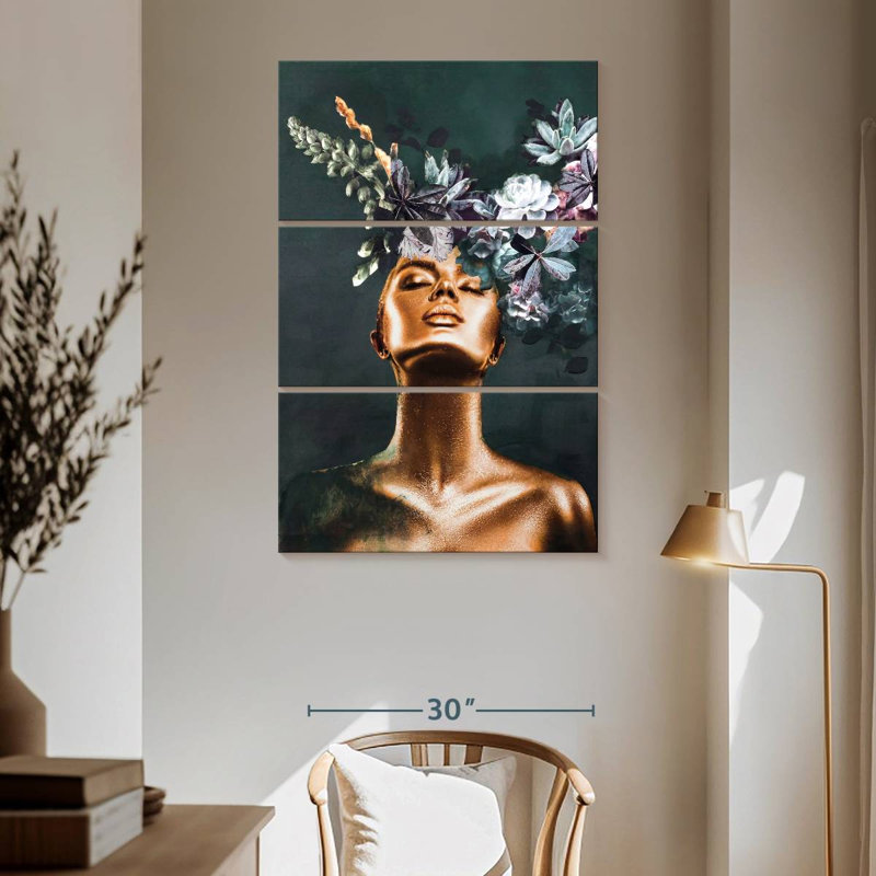 Leisha Gold Couture II, H 65 po x l 42 po