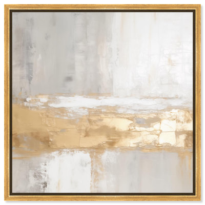 Melted Gold Scape III Canvas by Art Remedy