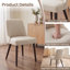 Chaise d'appoint rembourrée en bois massif Bremment-750019598