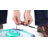 XBrand 8" Color-Changing LED Mist Indoor Tabletop Fountain with Inline Control, Aromatherapy Humidifier, Glass & Metal, Blue-1143463307