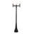 Lonoke 3 Light Outdoor Post Mount Fixture in Black-100157013