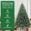  Artificial Hinged Christmas Tree Snow Flocked White-282973867