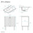Bron 24" Freestanding Bathroom Vanity in Black Oak with Black 3-Hole Centerset Sink Top-1873258882-1873258910-1873258883