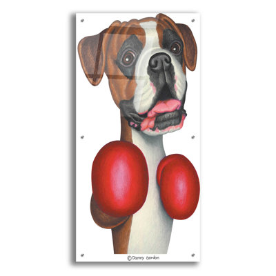 " Boxer Wearing Boxing Gloves "