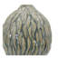 Vase décoratif en céramique marbrée, ambre et urne en forme de glacis réactif gris anthracite, 6,5 po x 7,5 po