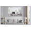 Miroir de salle de bain surdimensionné, miroir mural pleine longueur avec cadre en aluminium pour une installation verticale ou horizontale polyvalente dans les chambres et les salons