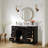 Tidworth 48'' Solid Wood Single Bathroom Vanity with 1.5'' Carrara Marble Top Sink-1120034813-1125735234