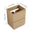 Meuble-lavabo avec double tiroir, meuble-lavabo autoportant, meuble-lavabo-113448796