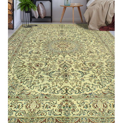 Jermane One-of-a-Kind 7'11" X 11'7" 2022 Wool Area Rug Ivory