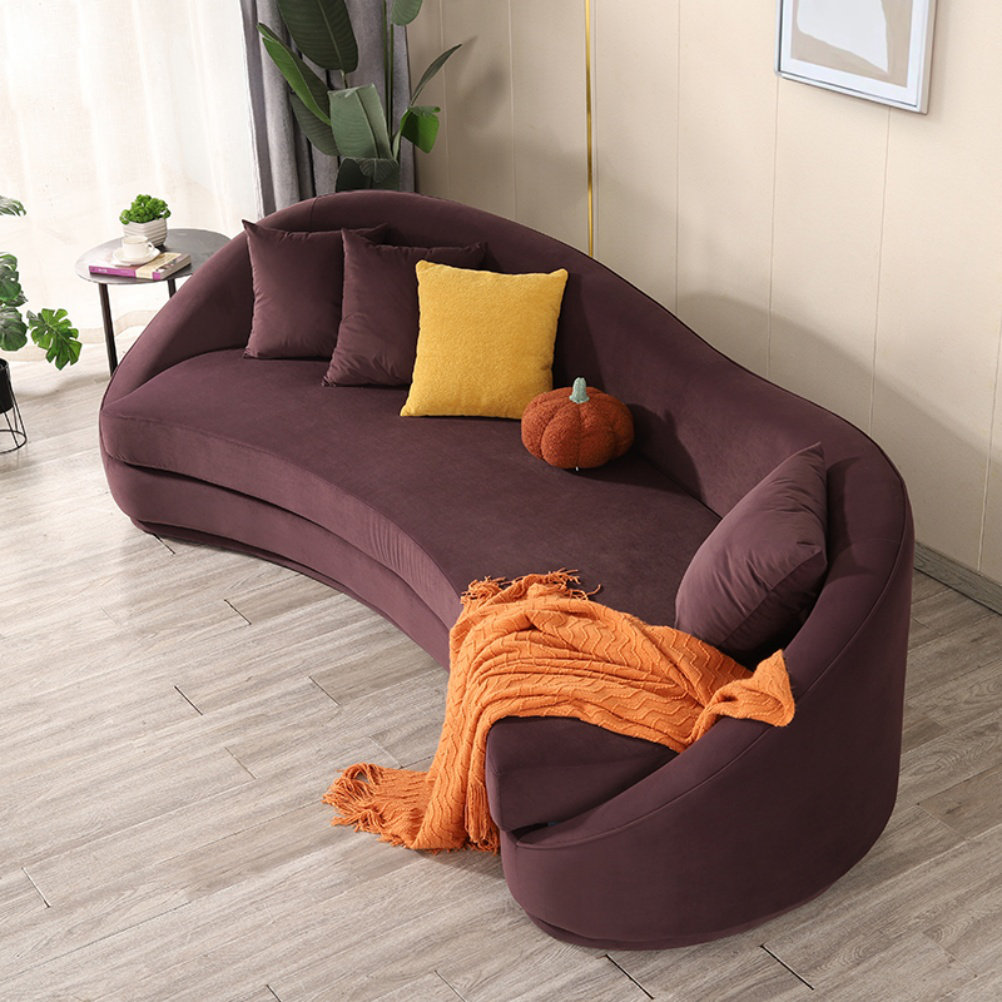 Purple Ellis Rolled Arm Lounge Chair Fox Hill Trading Ellis Fabric