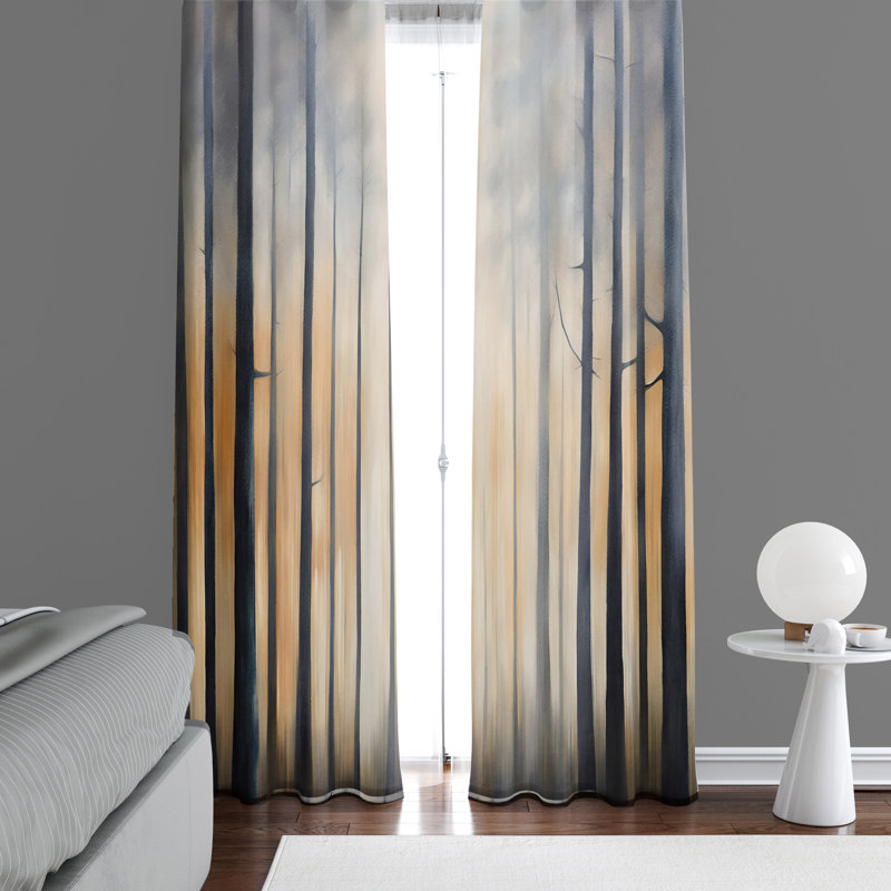 Semi Sheer Curtain Pair, 56" W x 78" L