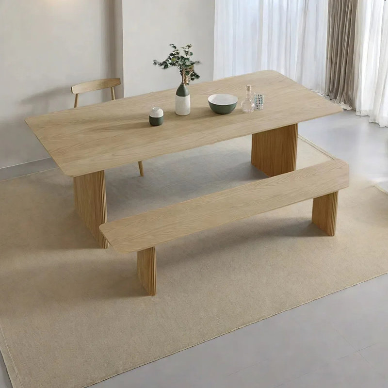 Table de salle à manger Nordic, H 29,53 po x L 86,61 po x l 35,43 po