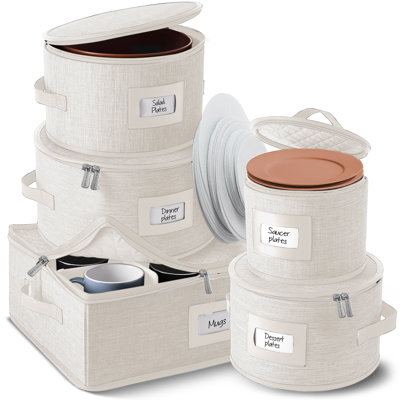 Ensemble de rangement pour vaisselle 5 pièces