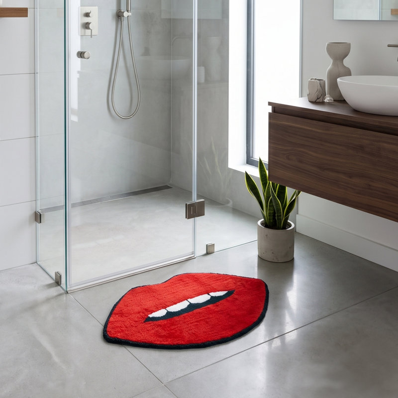 Carle Lips Shaped Bath Mat