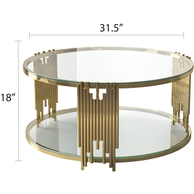 Glass Top Coffee Table