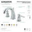 Robinet de salle de bain espacé Kingston-11173586
