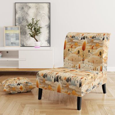 Fauteuil de chambre Beige Meadow Flowers Boho