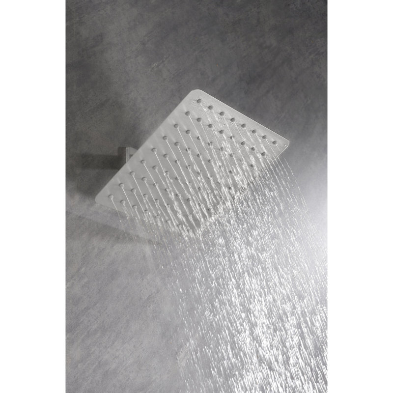 Ultra-thin 304 Stainless Steel Rainfall Shower Head - High Waterfall With Self Nozzles, Full Body Protection, Easy Installation Method, Marvelous Showering Moment Rain Shielding, Quick Enjoyment