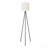 Lighting, 63"H, Floor Lamp, Black Metal, Ivory / Cream Shade, Contemporary-1650694754