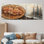 Forêt d'hortensias sur une glissoire en bois - Art mural hortensia - Art mural traditionnel sur toile
