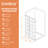 Frameless Shower Door Pivot 1/4 in Thick Clear Tempered Glass Shower Door Glass Door-122921151