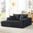 Gray Corduroy Upholstered 5Pc Modular Sectional, 2 Armless Chairs & 3 Corner Seats, Living Room Furniture, Solid Wood Plywood Frame, Foam Padding, Reversible Back Cushions, Removable Covers-955159710