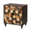 Armoire avec motif en nid d'abeille et 2 portes-129699036