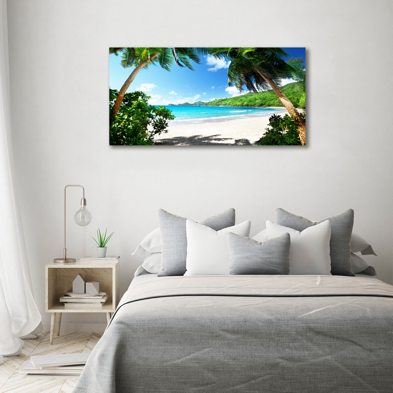 Seychelles Beach - No Frame Print on Canvas