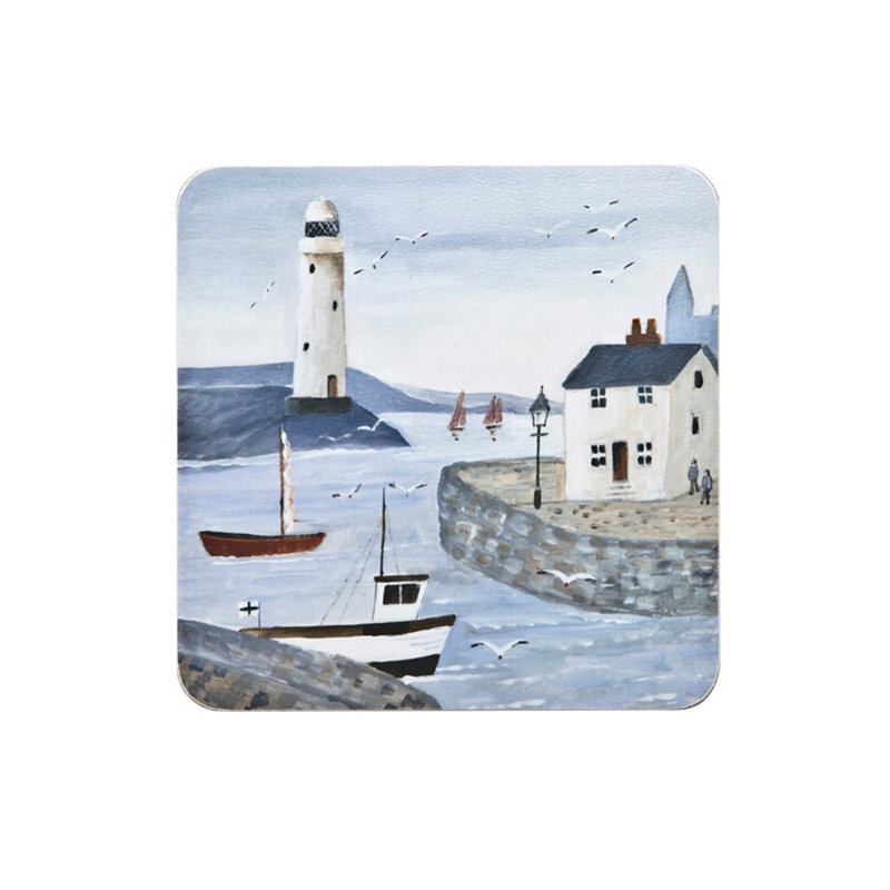 Set of 6 Coastal Lighthouse Coasters