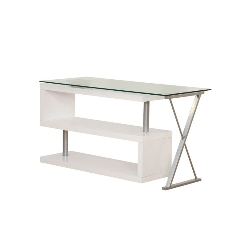 Bureau en L Kristilynn, Blanc