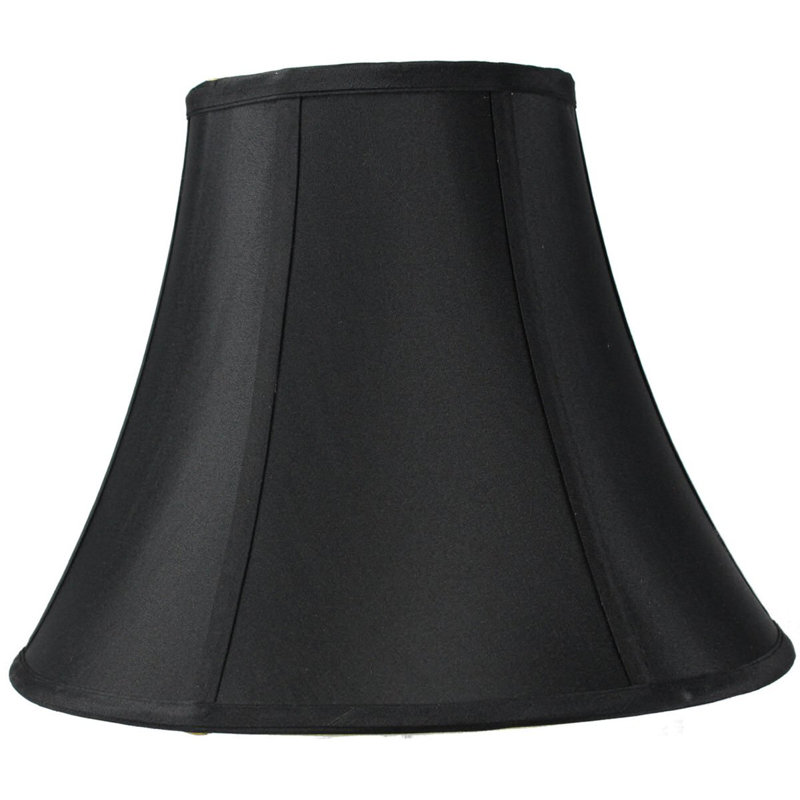 17'' W Linen Drum Lamp Shade, Black, 11" H x 14" W x 14" D