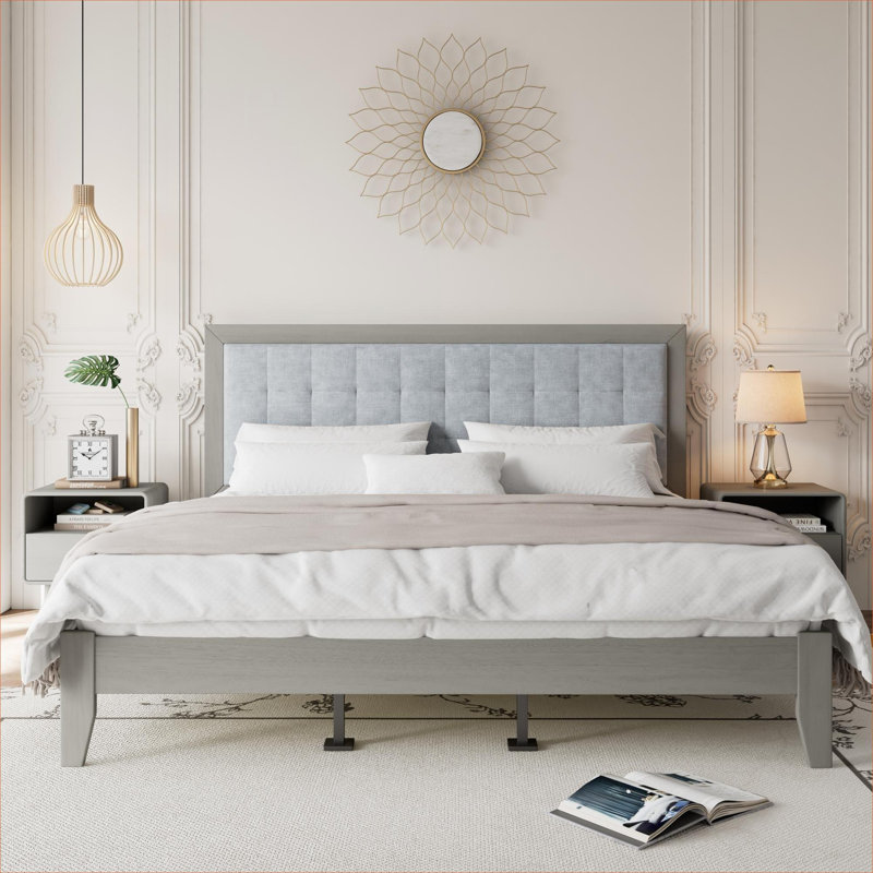 Lit plateforme très grand Mid-Century California