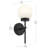 Rigsby Matte Black 1-Light Wall Sconce-127683764