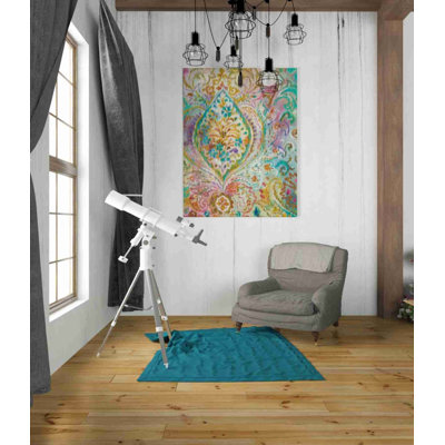 «Boho Paisley II» par Danhui Nai, art mural sur toile