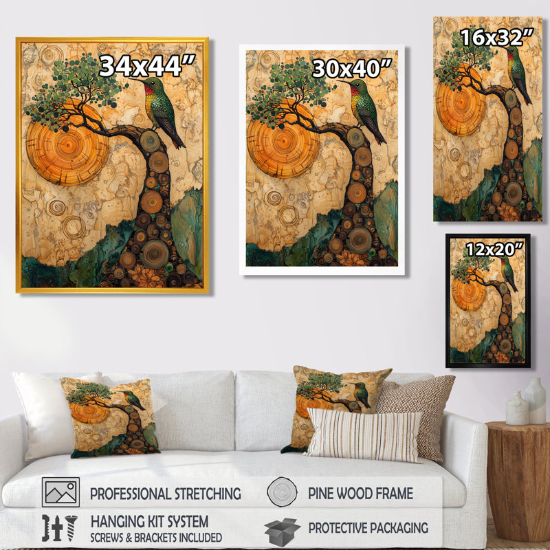 Giahan - Animals Canvas Art Print, Single Picture Framed Print, Black, 20" H x 12" W